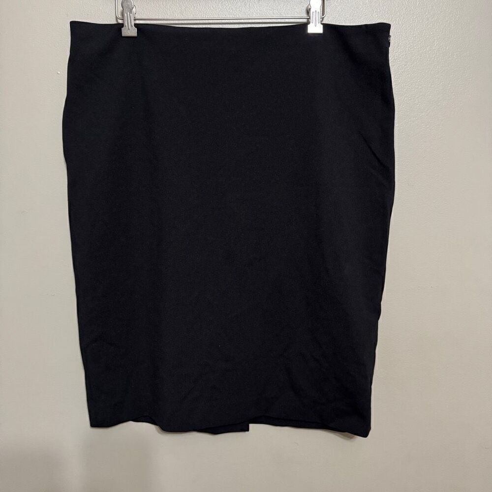 Classiques Entier black ribbed pencil skirt size 18
